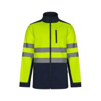 VL HESTIA LARGE. Kéttónusú soft shell kabát (280g/m²), gyapjú béléssel és TPU membránnal, poliészterből (96%) és elasztánból (4%) 