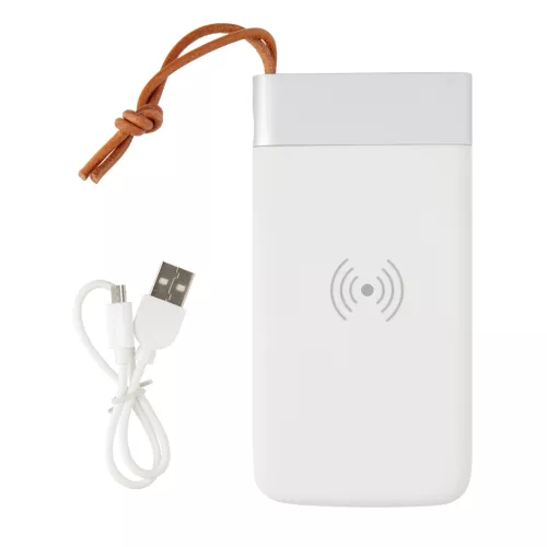 Aria 8000 mAh powerbank 5W-os vezeték nélküli töltéssel