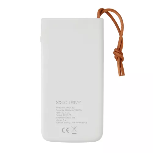 Aria 8000 mAh powerbank 5W-os vezeték nélküli töltéssel