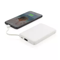 5000 mAh zsebben hordható powerbank beépített kábellel