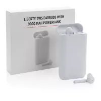 Liberty TWS fülhallgató 5000 mAh powerbankkel