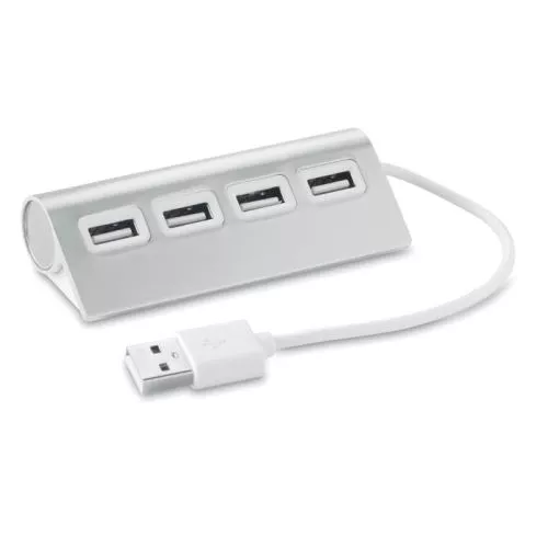 ALUHUB 4 portos USB elosztó