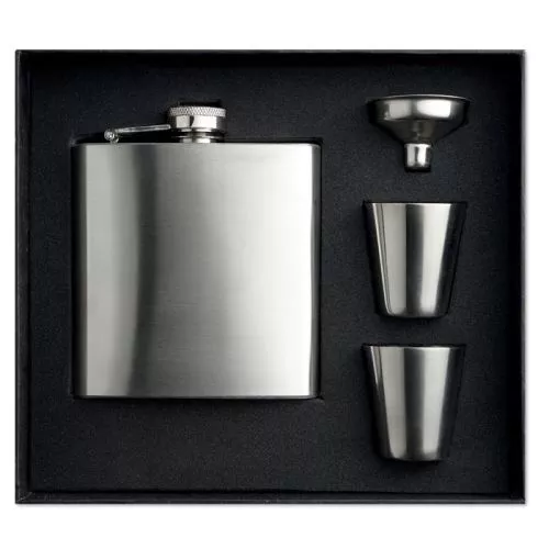 SLIMMY FLASK SET Laposüveg poharakkal