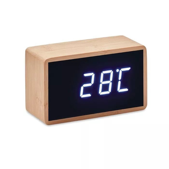 MIRI-CLOCK-LED-ebresztoora-bambusz-hazzal-barna__634068