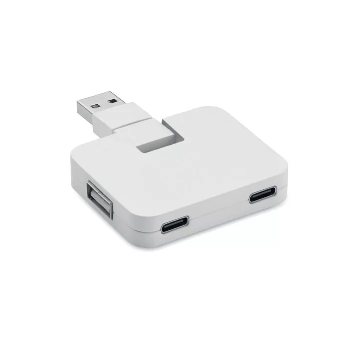 SQUARE-C-4-portos-USB-hub-feher__653566