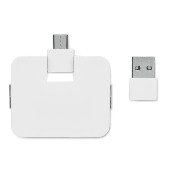 SQUARE-C-4-portos-USB-hub-feher__653568