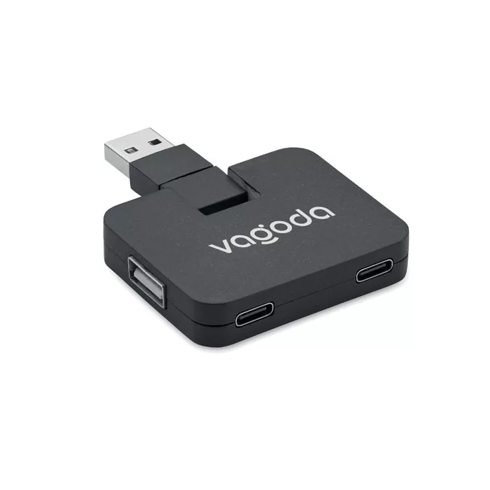 SQUARE-C-4-portos-USB-hub-fekete__653563