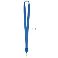 ZIP LANYARD Nyakpánt kihúzható tartóval közép kék