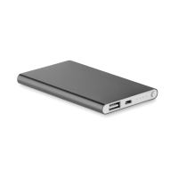 POWERFLAT 4000 mAh alumínium powerbank szurke