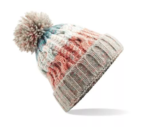 Corkscrew Pom Pom Beanie