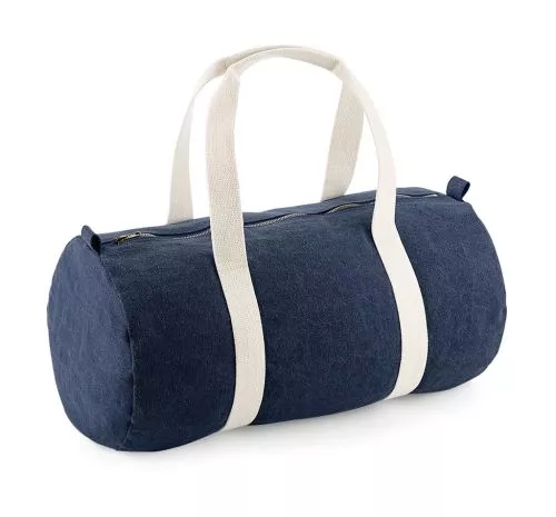 Denim Barrel Bag