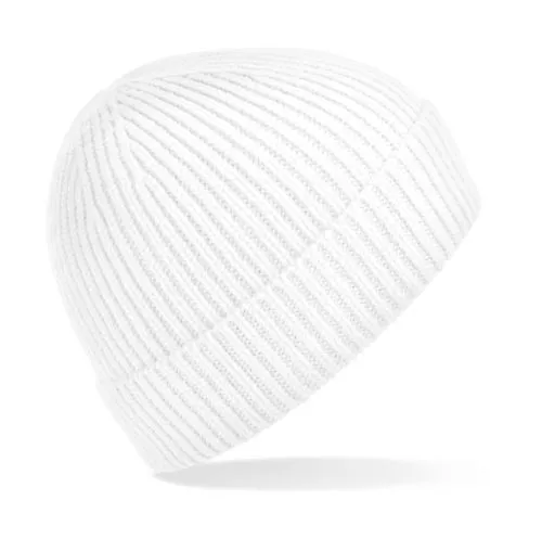 Engineered Knit Ribbed Beanie