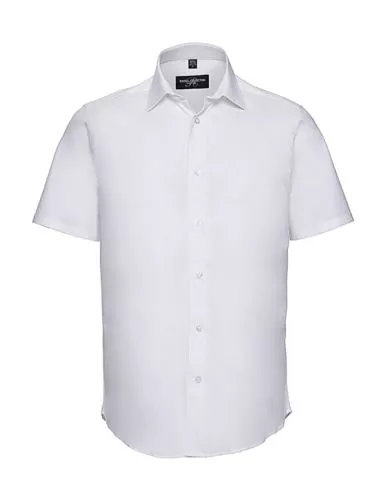 Fitted Short Sleeve Stretch Shirt