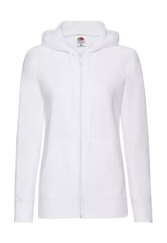 Ladies Lightweight Kapucnis felső Sweat Jacket