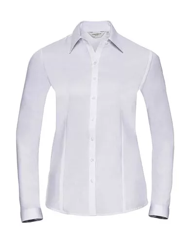 Ladies` LS Herringbone Shirt