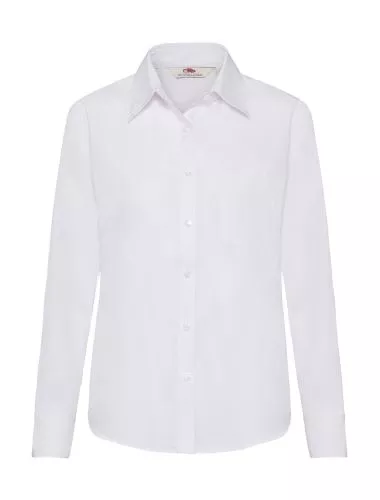 Ladies Poplin Shirt LS