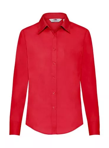 Ladies Poplin Shirt LS