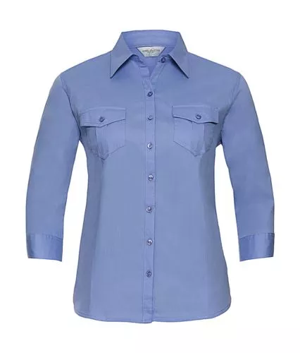 Ladies` Roll 3/4 Sleeve Shirt