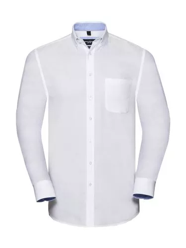 Men`s LS Tailored Washed Oxford Shirt