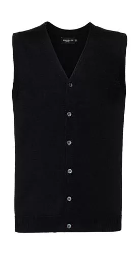 Men`s V-Neck Sleeveless Knitted Cardigan