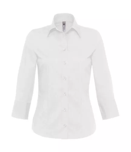 Milano/women Popelin Shirt 3/4 sleeves