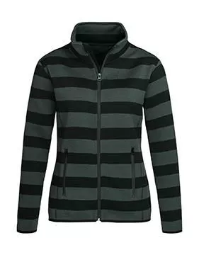 Striped Fleece Jacket Women