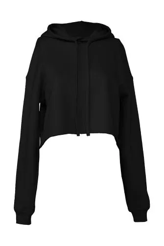 Women`s Cropped Fleece Hoodie