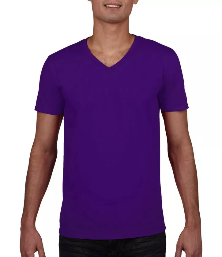 gildan-mens-softstyle-v-neck-t-shirt-lila__429014