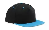 5 Panel Contrast Snapback Black/Surf Blue