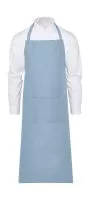 AMSTERDAM Bib Apron with Pocket Sky Blue