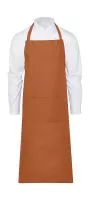 AMSTERDAM Bib Apron with Pocket Burnt Orange