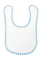 Arno Baby Bib White/Baby Blue