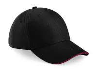 Athleisure 6 Panel Cap Black/Classic Red