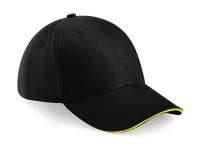 Athleisure 6 Panel Cap Black/Yellow