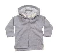 Baby Hoodie Heather Grey Melange