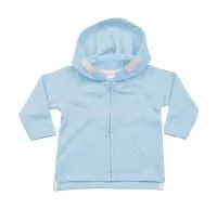 Baby Hoodie Dusty Blue Organic