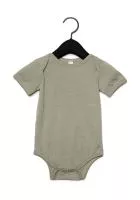 Baby Jersey Short Sleeve One Piece Heather Stone