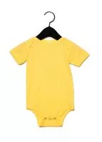 Baby Jersey Short Sleeve One Piece Sárga