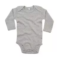 Baby long Sleeve Bodysuit Heather Grey Melange