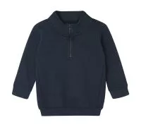 Baby Quarter Zip Sweat  Navy