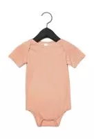 Baby Triblend Short Sleeve Onesie Peach Triblend