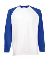 Baseball Longsleeve T White/Royal