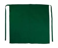 BERLIN Long Bistro Apron with Vent and Pocket Bottle Green