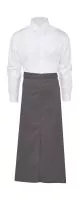 BERLIN Long Bistro Apron with Vent and Pocket Szürke