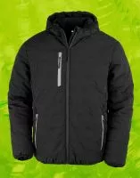 Black Compass Padded Winter Jacket Black/Grey