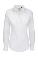 Black Tie LSL/women Poplin Shirt Fehér