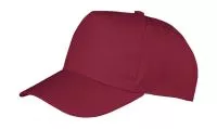 Boston 5-Panel Printers Cap Burgundy