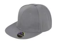 Bronx Original Flat Peak Snap Back Cap Heather Grey