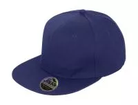 Bronx Original Flat Peak Snap Back Cap Navy