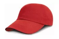 Brushed Cotton Sandwich Cap Red/Black